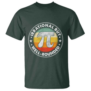 Funny Irrational But Well Rounded Pi Day T Shirt TS11 Dark Forest Green Print Your Wear