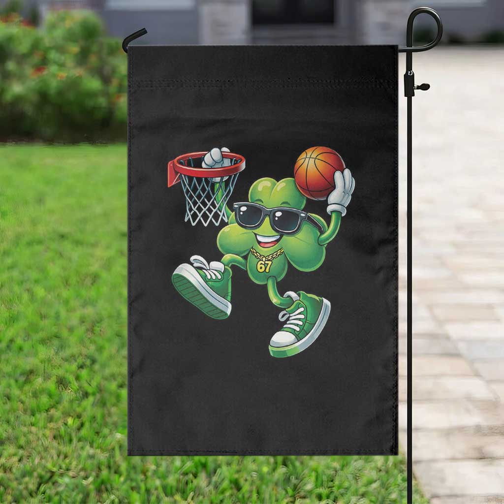Funny 67 Meme Six Seven Basketball Shamrock St Patricks Day Garden Flag TS11 Print Your Wear