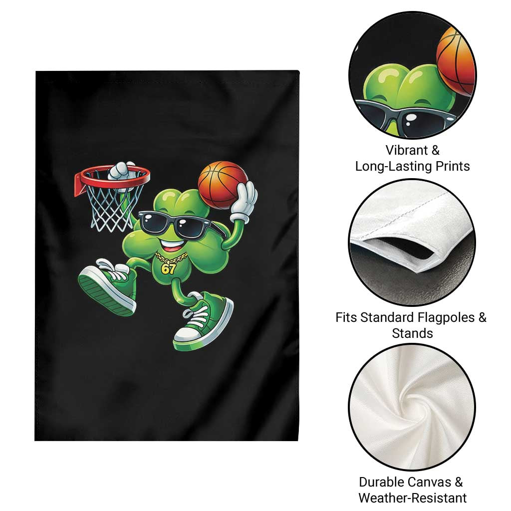 Funny 67 Meme Six Seven Basketball Shamrock St Patricks Day Garden Flag TS11 Print Your Wear