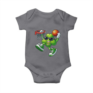 Funny 67 Meme Six Seven Basketball Shamrock St Patricks Day Baby Onesie TS11 Charcoal Print Your Wear