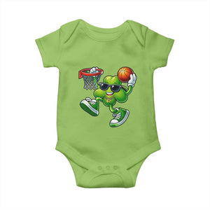 Funny 67 Meme Six Seven Basketball Shamrock St Patricks Day Baby Onesie TS11 Lime Print Your Wear
