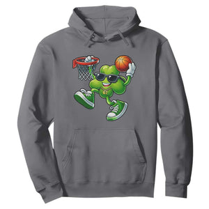 Funny 67 Meme Six Seven Basketball Shamrock St Patricks Day Hoodie TS11 Charcoal Print Your Wear