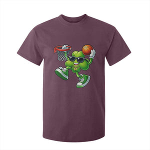 Funny 67 Meme Six Seven Basketball Shamrock St Patricks Day T Shirt For Kid TS11 Maroon Print Your Wear