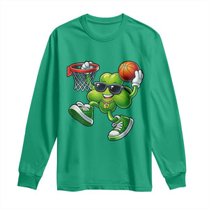 Funny 67 Meme Six Seven Basketball Shamrock St Patricks Day Long Sleeve Shirt TS11 Irish Green Print Your Wear