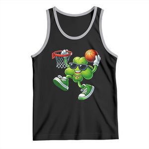 Funny 67 Meme Six Seven Basketball Shamrock St Patricks Day Tank Top TS11 Black Athletic Heather Print Your Wear