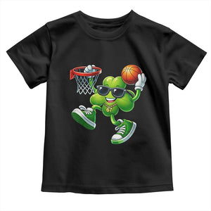 Funny 67 Meme Six Seven Basketball Shamrock St Patricks Day Toddler T Shirt TS11 Black Print Your Wear