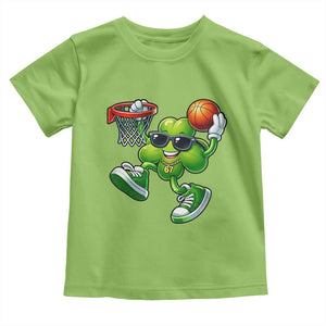 Funny 67 Meme Six Seven Basketball Shamrock St Patricks Day Toddler T Shirt TS11 Lime Print Your Wear