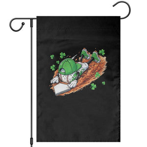 Funny Baseball St Patricks Day Home Plate Drip Garden Flag TS11 Black Print Your Wear