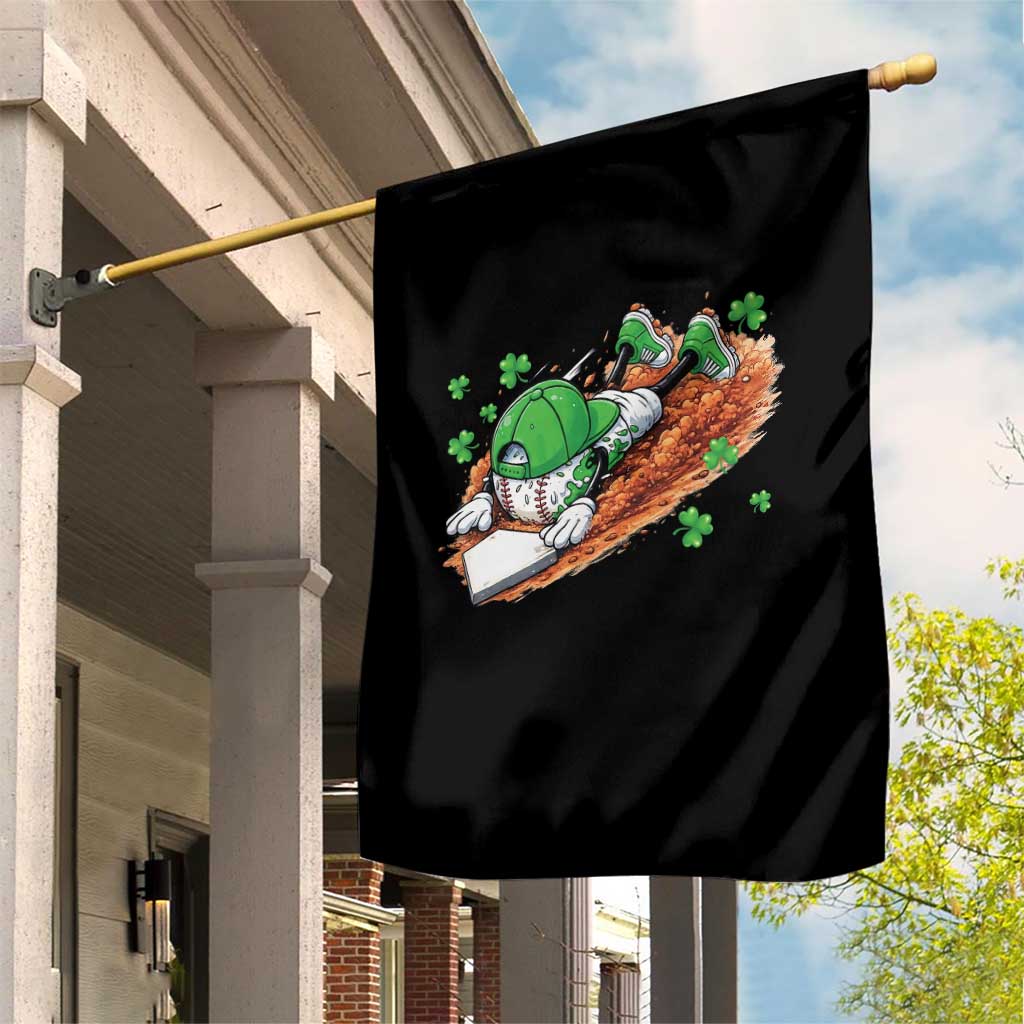 Funny Baseball St Patricks Day Home Plate Drip Garden Flag TS11 Print Your Wear