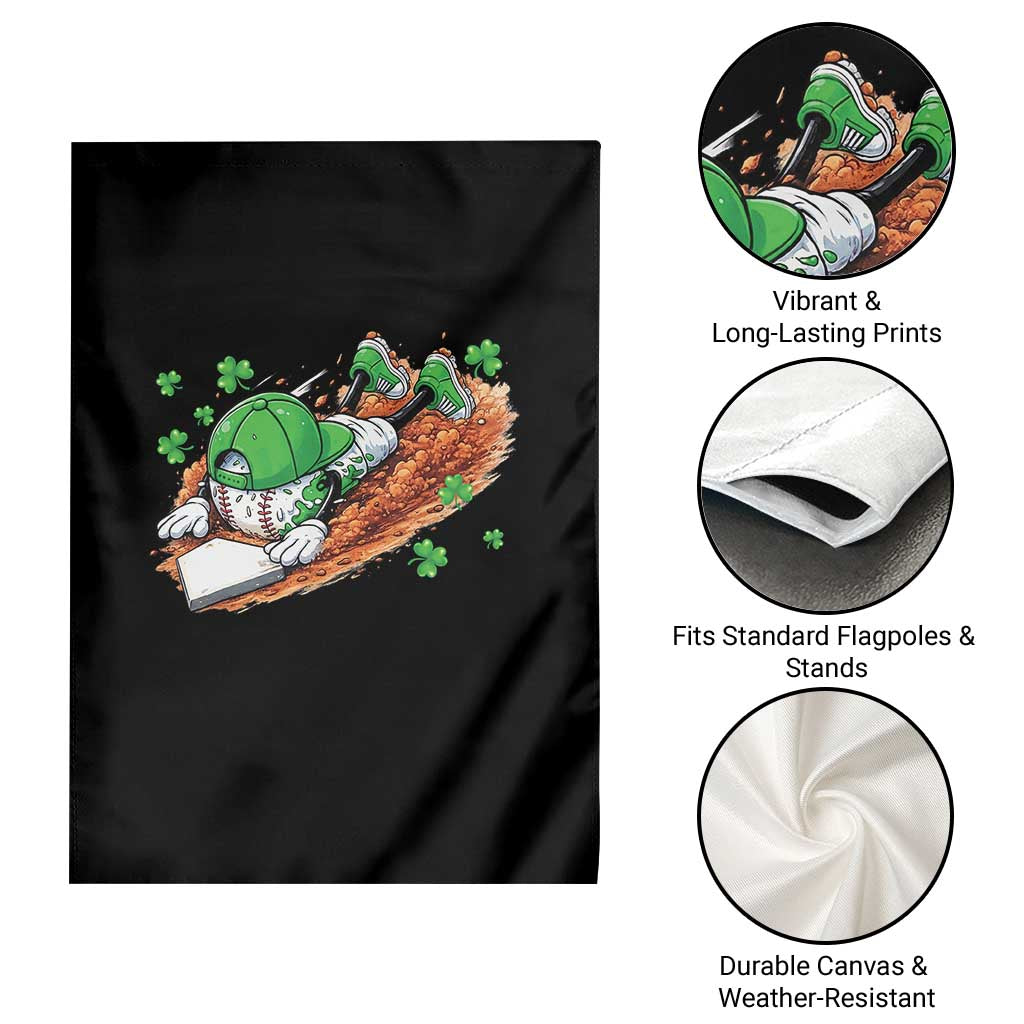 Funny Baseball St Patricks Day Home Plate Drip Garden Flag TS11 Print Your Wear