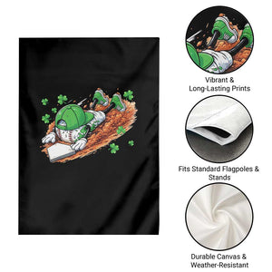 Funny Baseball St Patricks Day Home Plate Drip Garden Flag TS11 Print Your Wear
