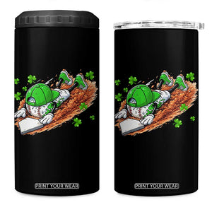 Funny Baseball St Patricks Day Home Plate Drip 4 in 1 Can Cooler Tumbler TS11 One Size: 16 oz Black Print Your Wear