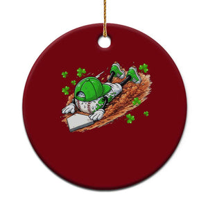 Funny Baseball St Patricks Day Home Plate Drip Ceramic Ornament TS11 1pc Red Print Your Wear