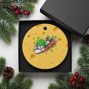 Funny Baseball St Patricks Day Home Plate Drip Ceramic Ornament TS11 1pc Yellow Cheese Print Your Wear