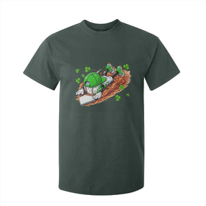 Funny Baseball St Patricks Day Home Plate Drip T Shirt For Kid TS11 Dark Forest Green Print Your Wear