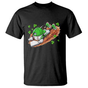 Funny Baseball St Patricks Day Home Plate Drip T Shirt TS11 Black Print Your Wear