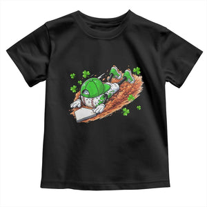 Funny Baseball St Patricks Day Home Plate Drip Toddler T Shirt TS11 Black Print Your Wear