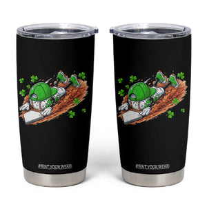 Funny Baseball St Patricks Day Home Plate Drip Tumbler Cup TS11 Black Print Your Wear