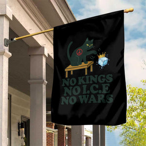 No Kings No Ice No Wars Cat Garden Flag Funny Political Freedom Activist TS11 Print Your Wear