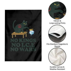 No Kings No Ice No Wars Cat Garden Flag Funny Political Freedom Activist TS11 Print Your Wear