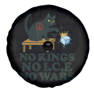 No Kings No Ice No Wars Cat Spare Tire Cover Funny Political Freedom Activist TS11 Print Your Wear