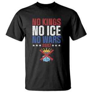 No Kings No Ice No Wars 8647 T Shirt Rejecting Kings Anti Authoritarian TS11 Black Print Your Wear