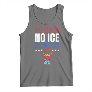 No Kings No Ice No Wars 8647 Tank Top Rejecting Kings Anti Authoritarian TS11 Black Heather Print Your Wear