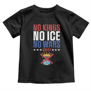 No Kings No Ice No Wars 8647 Toddler T Shirt Rejecting Kings Anti Authoritarian TS11 Black Print Your Wear