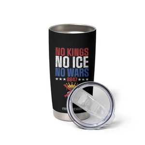 No Kings No Ice No Wars 8647 Tumbler Cup Rejecting Kings Anti Authoritarian TS11 Print Your Wear