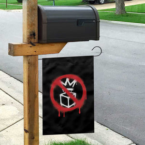 No Kings No Ice Protest Garden Flag Vintage Political Stop Sign Graffiti Graphic TS11 Print Your Wear