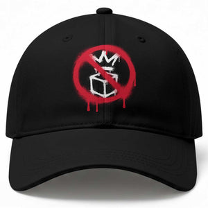 No Kings No Ice Protest Baseball Cap Vintage Political Stop Sign Graffiti Graphic TS11 Print Your Wear