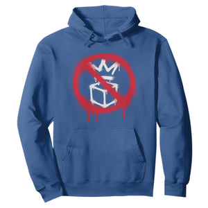No Kings No Ice Protest Hoodie Vintage Political Stop Sign Graffiti Graphic TS11 Royal Blue Print Your Wear