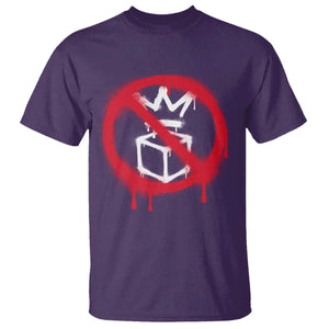 No Kings No Ice Protest T Shirt Vintage Political Stop Sign Graffiti Graphic TS11 Purple Print Your Wear