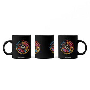 No Kings No Dictators No Felon Presidents Coffee Mug Retro Flower Peace Sign TS11 Print Your Wear