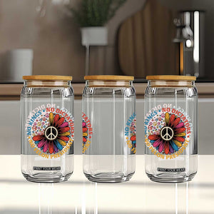 No Kings No Dictators No Felon Presidents Glass Can Retro Flower Peace Sign TS11 Print Your Wear