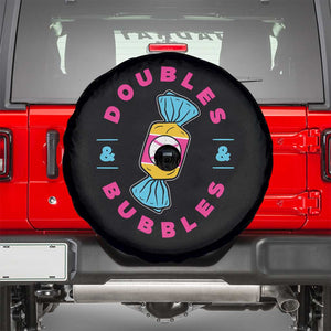 Doubles and Bubbles Baseball Candy Gum Spare Tire Cover TS11 Black Print Your Wear