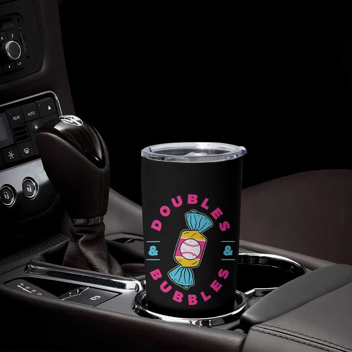 Doubles and Bubbles Baseball Candy Gum Tumbler Cup TS11 Print Your Wear