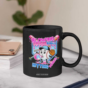 Baseball Blowing Bubbles Hitting Doubles Coffee Mug Sports Bubble Gum Lover TS11 Print Your Wear