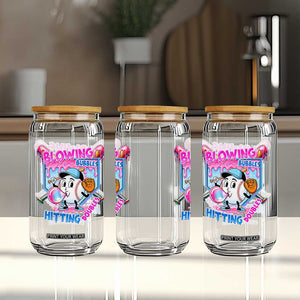 Baseball Blowing Bubbles Hitting Doubles Glass Can Sports Bubble Gum Lover TS11 Print Your Wear