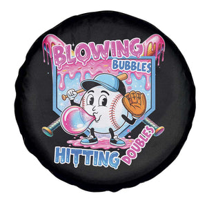 Baseball Blowing Bubbles Hitting Doubles Spare Tire Cover Sports Bubble Gum Lover TS11 Print Your Wear