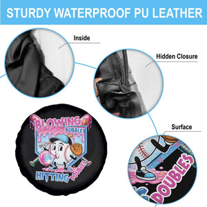 Baseball Blowing Bubbles Hitting Doubles Spare Tire Cover Sports Bubble Gum Lover TS11 Print Your Wear