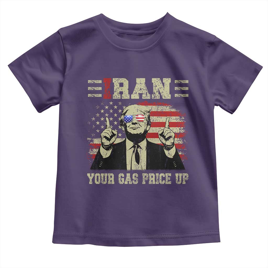 Iran Your Gas Price Up Toddler T Shirt Funny Political Gas Station TS11 Purple Print Your Wear