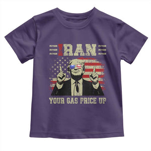 Iran Your Gas Price Up Toddler T Shirt Funny Political Gas Station TS11 Purple Print Your Wear