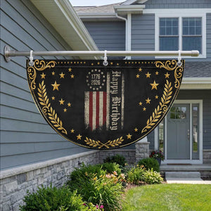 250th Birthday US July 4th 1776 2026 American Flag Patriotic Fan Flag