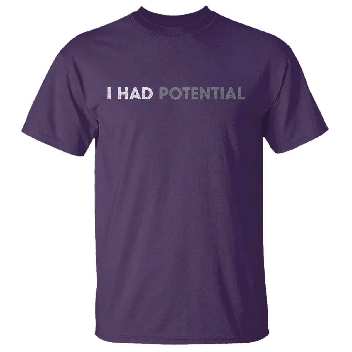 I Had Potential T Shirt - Physics Science Teacher Humor Nerd Joke Tee TS11 Purple Print Your Wear