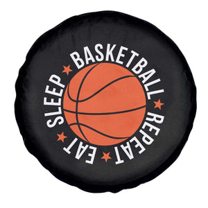 Basketball Lover Spare Tire Cover Eat Sleep Basketball Repeat TS11 Print Your Wear