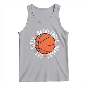 Basketball Lover Tank Top Eat Sleep Basketball Repeat TS11 Athletic Heather Print Your Wear