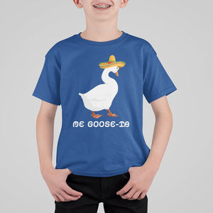 Funny Goose Cinco De Mayo T Shirt For Kid Me Goose - Ta TS11 Royal Blue Print Your Wear