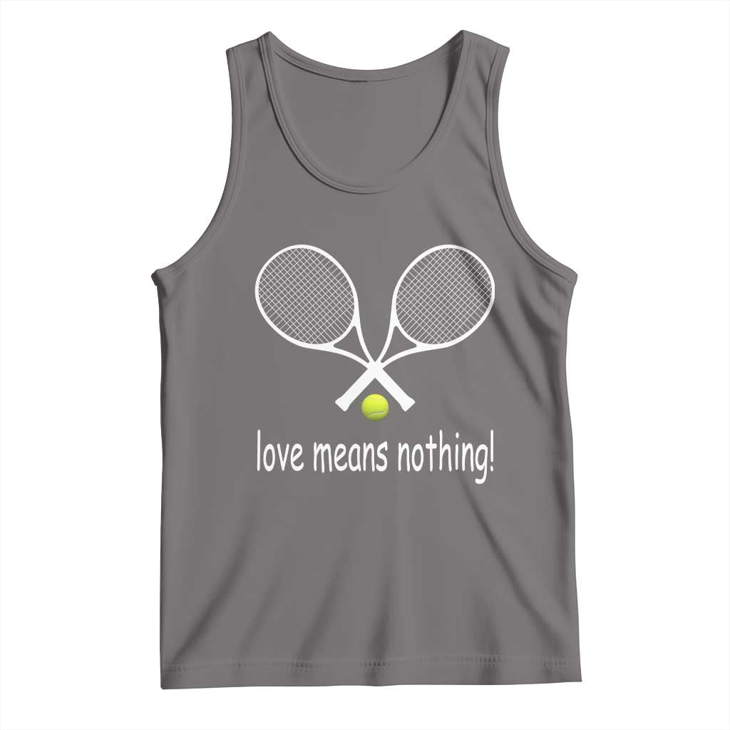 Funny Tennis Lover Tank Top Love Means Nothing TS11 Deep Heather Print Your Wear