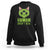 Funny Alien Cat Sweatshirt Human Aren't Real Cute Mythical Creature TS11 Black Print Your Wear
